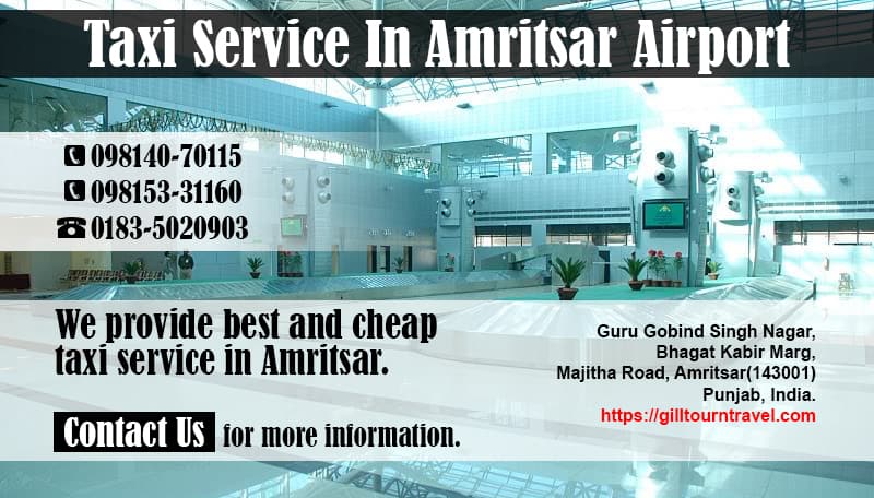 Taxi Service in Amritsar Airport, Railway Station, Bus Stand.